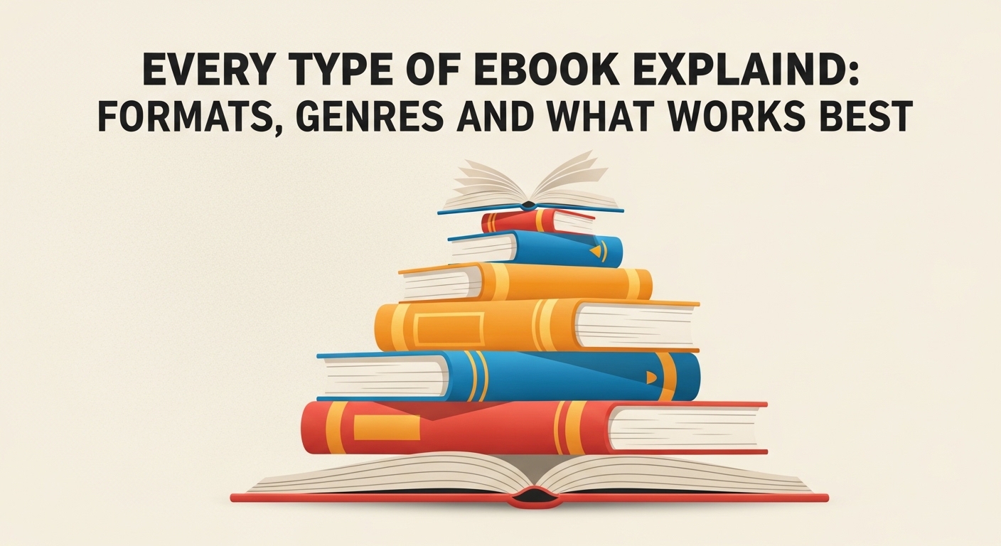 Every Type of Ebook Explained: Formats, Genres, and What Works Best